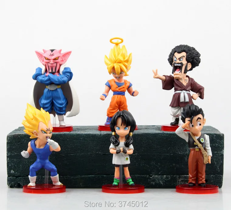2018 Новый dragon ball kai 6 шт. экшн-фигурка budokai Son Goku Gohan Vegeta ПВХ Модель японская модель