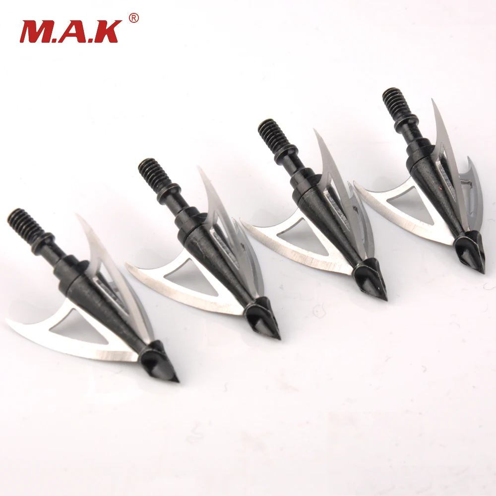 3/6/12 Pcs Carbon Steel Tip Broadheads Arrow Head Diameter 6.2mm Arrow