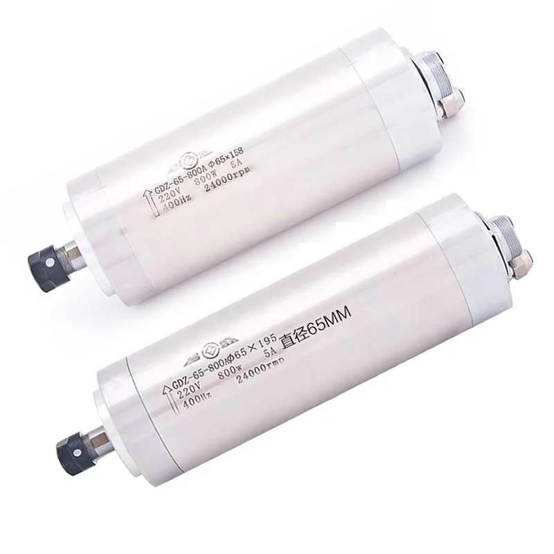 

800W CNC Spindle Motor Water Cooled 5A 24000r 65mm ER11 Lathe Machine Parts for CNC Router Milling Machine