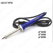 Wozniak антистатический паяльник с постоянной температурой 30 Вт 40 Вт 60 Вт Электрический паяльник электрическая сварочная ручка прямая
