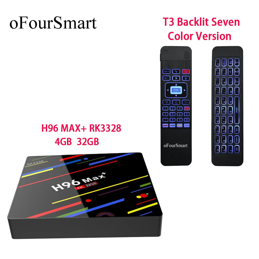 H96 MAX Plus Android 8 1 4G 32G телеприставки 4K Ultra HD H.265 Smart TV Box USB 3 0 Wifi 2 медиаплеер с T3 C air