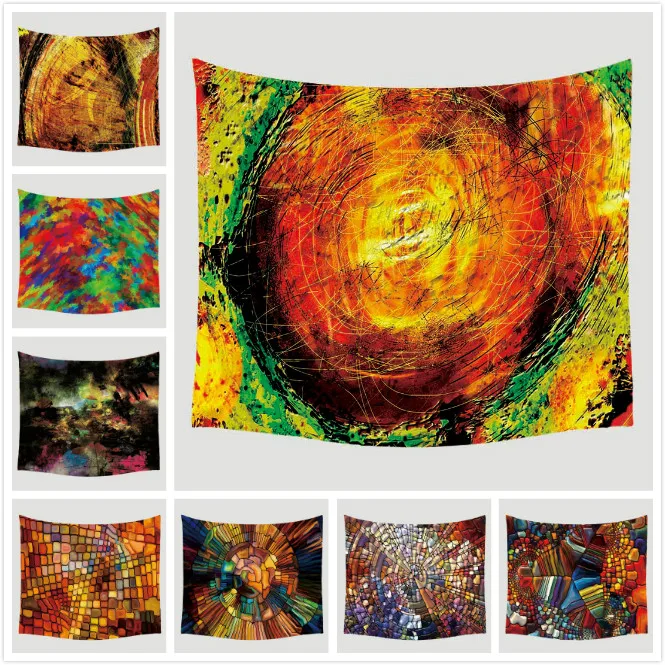 

Mandala Printed Tapestry Home Decorations Wall Hanging Furnishing Travel Beach Picnic Polyester Shawl Camping Bohemian Blanket