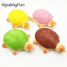16 шт./лот Squishies черепаха медленно поднимающийся Kawaii Jumbo S забавные игрушки для Для детей рождественские подарки мягкий Моти
