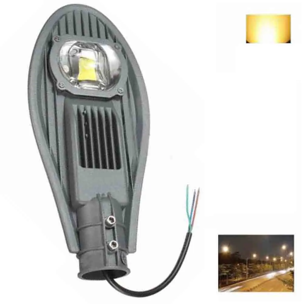 

1PC 30W Solar LED Road Street Flood Light Industrial Lamp Outdoor Garden Yard 220V IP65 Warm white/ White