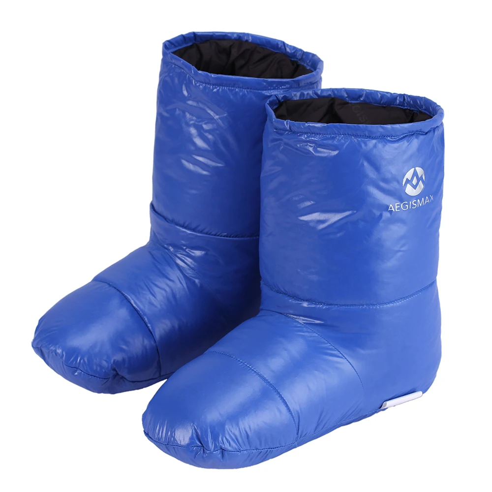 AEGISMAX/тапочки с утиным пухом; мягкие носки для зимнего отдыха на холодную погоду; походная обувь для дома 25 см/9,8 дюйма; Цвет Синий