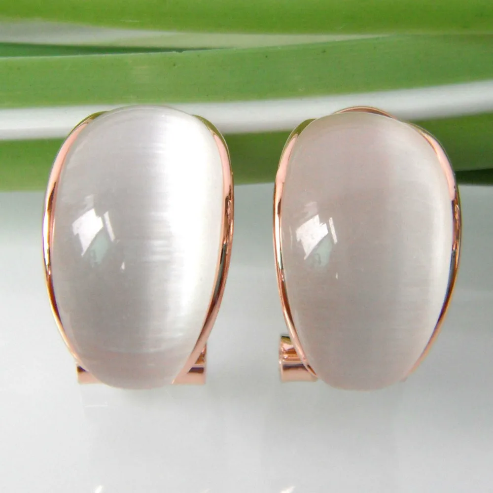 Navachi Cambered опал Овальный Желтый GP Clip stand серьги с застежкой SMT1802|earrings earring|yellow earringsopal