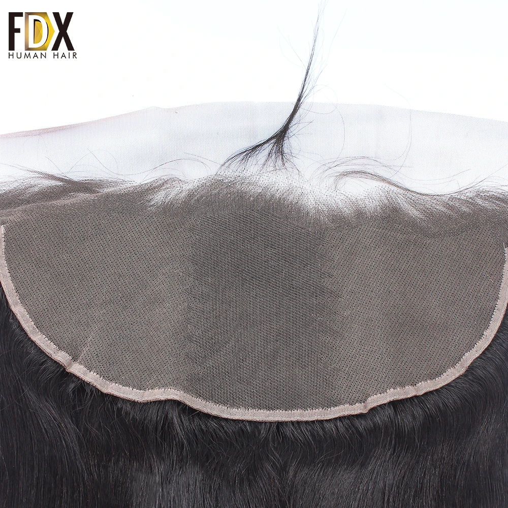 FDX бразильские волосы, кружева, лобовое Закрытие 13x6, швейцарское кружево с волосами младенца, натуральные человеческие волосы 8, 10, 12, 14, 16, 18, 20 дюймов, remy прямые