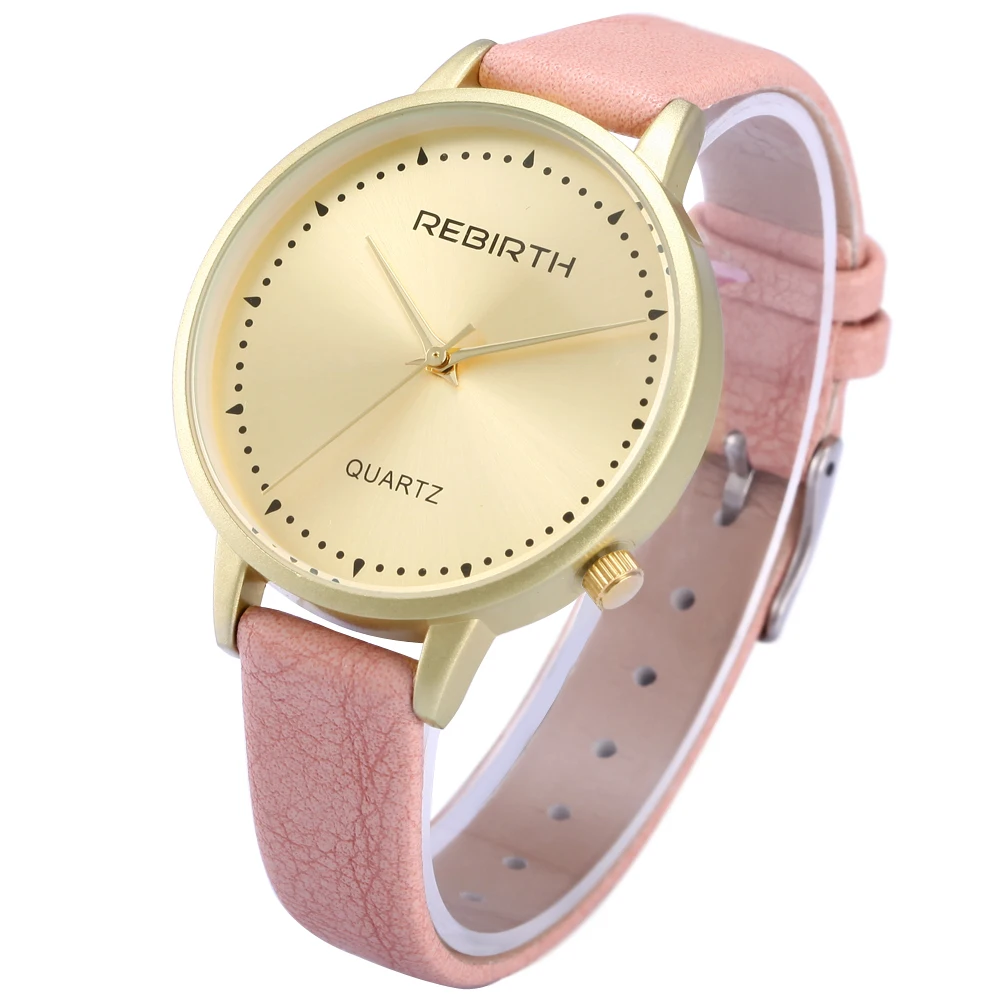 

Famous Brand Women Dress Watches Sliver Rose Gold Clock With Leather Strap Fashion Watch Ladies Quartz-watch Girls Wristwatch