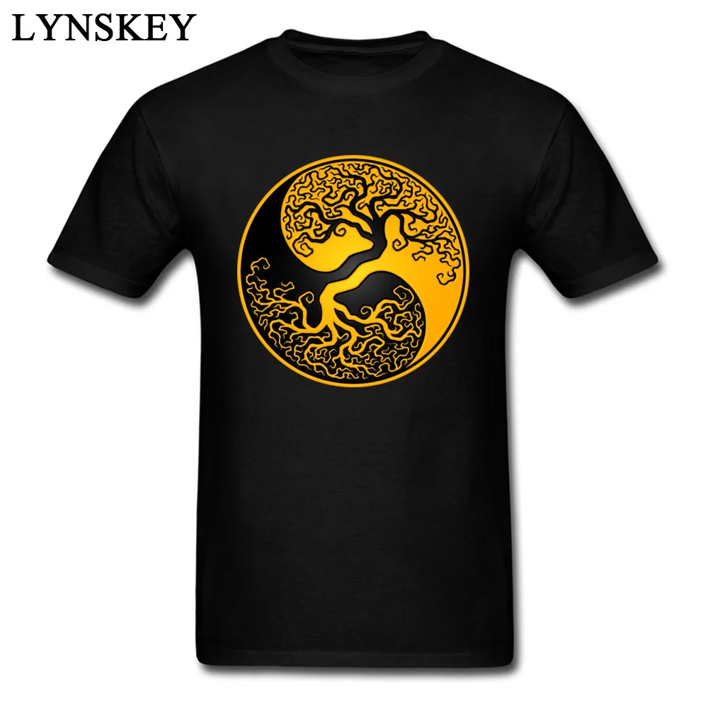 Забавные футболки Yin Yang Tree для мужчин хорошее качество органические Южная Африка