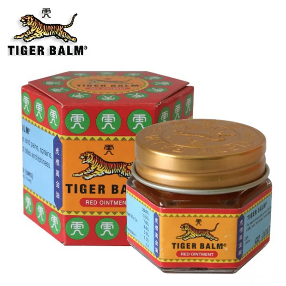 

100% Natural Original 19.4g Red Tiger Balm Ointment Thailand Painkiller Ointment Muscle Pain Massage Relief Ointment Soothe Itch