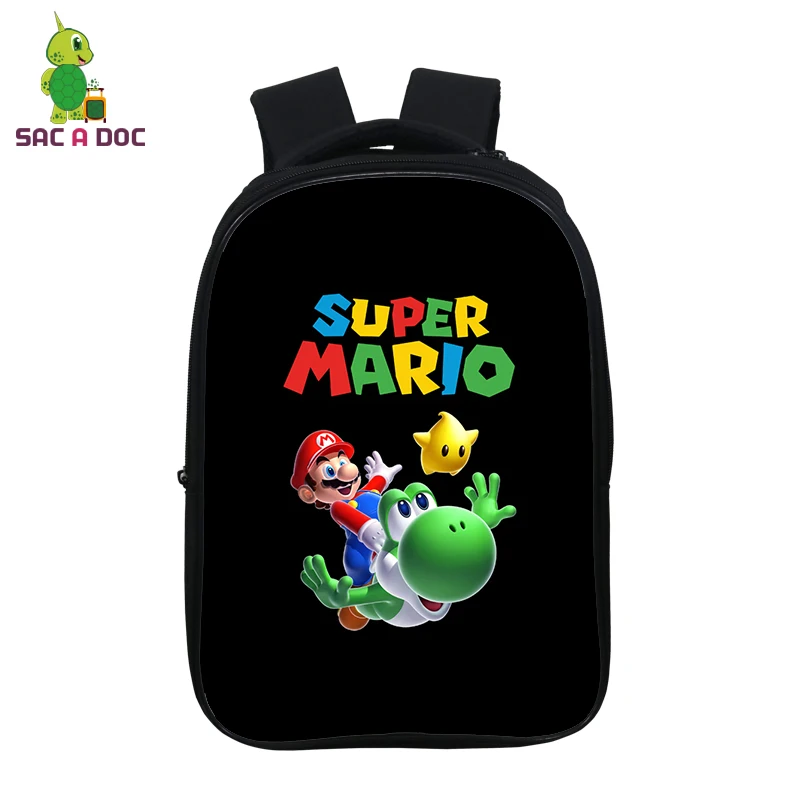 

14.5 Inch Super Mario Schoolbags Cartoon School Bag Students Backpacks Customize Bagpack Unisex Backpack Casual Mochila Bag Gift