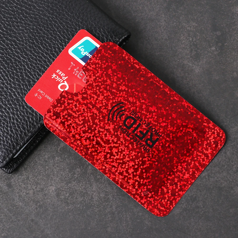 

5PCS/Pack Anti Rfid Blocking Reader Lock Card Holder ID Bank Card Case Smart Anti-theft Credit Card Holder Protection Aluminium