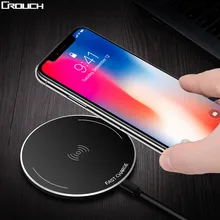 Crouch Wireless Charger for iPhone 8 X 8 Plus 10W Qi Fast Wireless Charging Pad Wireless