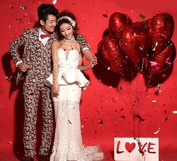 

18 inch Lovely Red Heart Shape Foil Balloons Silver Wedding Ballons Helium Balaos Wholesale 50pcs/lot Party Supply