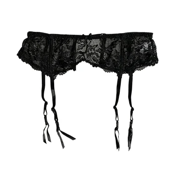 

Sexy Garters Female Lace Bow Sexy Garter Belts for Stockings Women lady Solid Color Suspender Belt Sexy lingerie GA1152