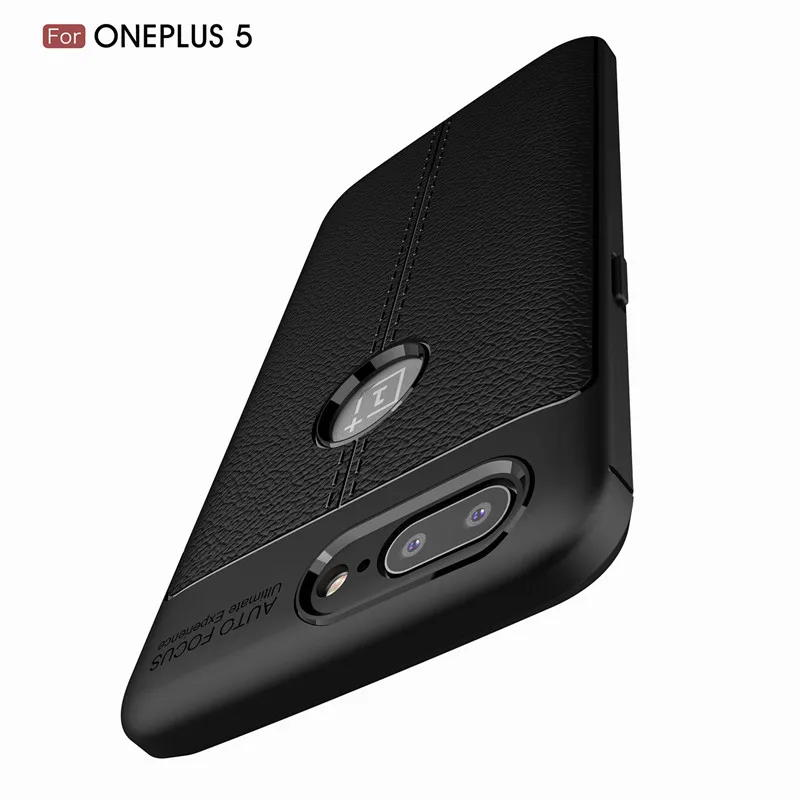 For Oneplus 5 Case Luxury PU Leather Soft TPU Protective Back Cover Coque Silicone One plus Phone Shell Capa |