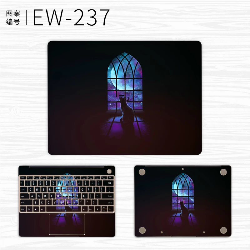 Черная наклейка для ноутбука Huawei Matebook X Pro 13 9X13 3 чехол MateBook D 15 6 E 12 наклейки