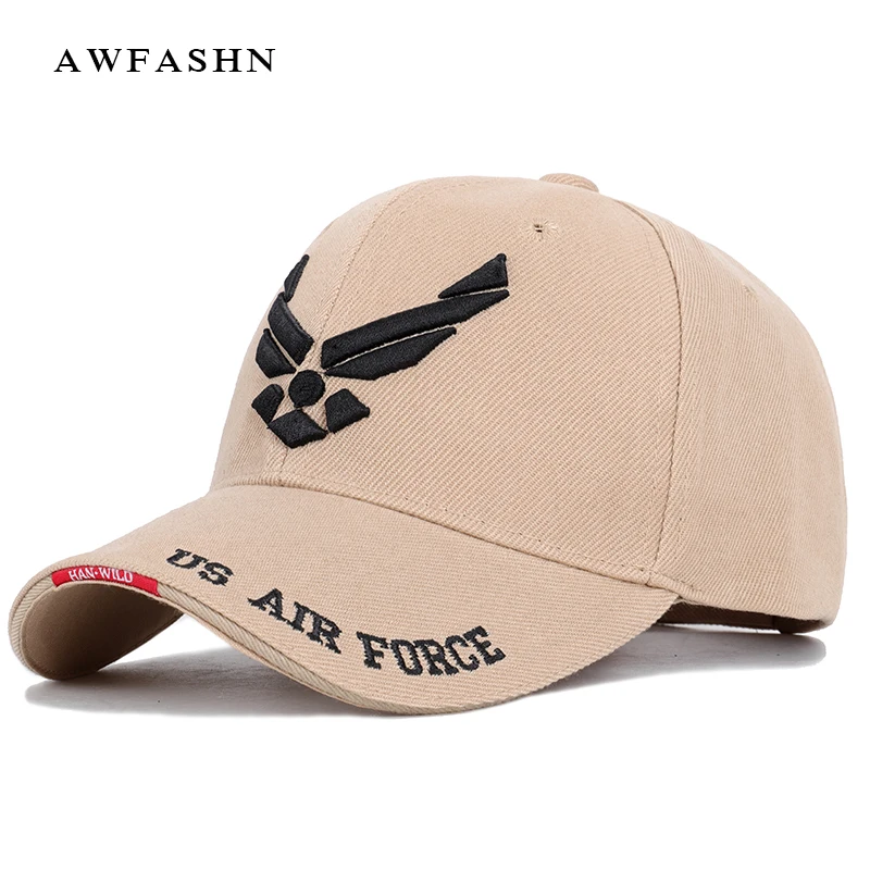 2019 New Fashion US AIR FORCE Letter Embroidery Baseball Cap High Quality Casual Hat Spring Man Woman Cotton Adjustable Bone | Аксессуары