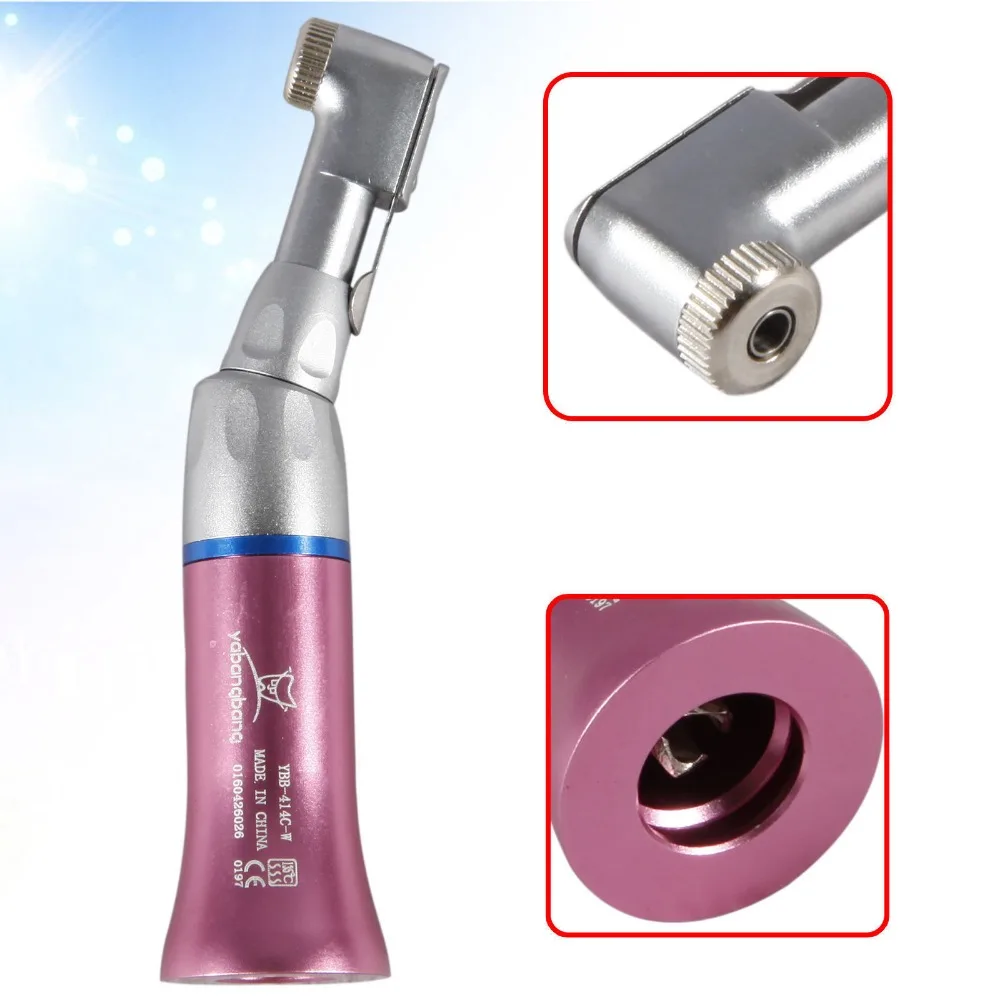 

NSK style Dental Slow Low Speed Contra Angle Handpiece pink latch E- type
