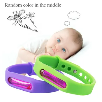 

Repellent Insect Control Bracelet Wristband Silicone Environmental Protection Wristband Summer Anti-mosquito Band Children