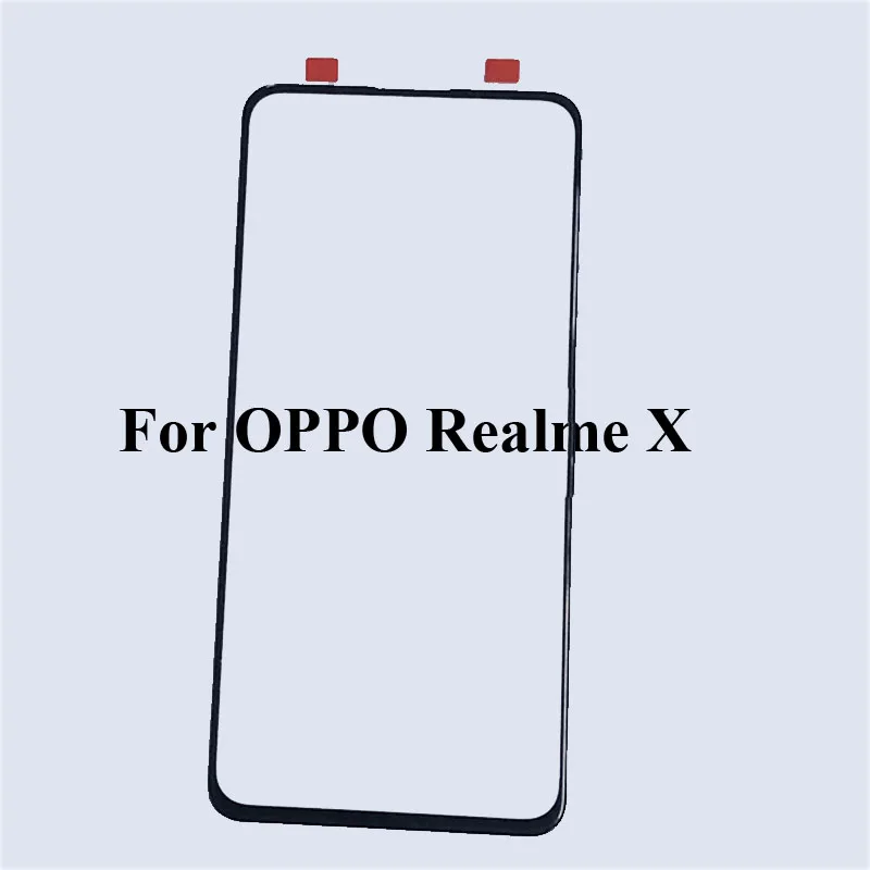 Переднее ЖК-стекло для OPPO Realme X сенсорный экран RealmeX внешнее стекло без гибкого