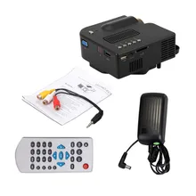 Livraison gratuite UNIC UC28 + LED Mini Portable vidéo Projecteur pour Home Cinéma avec HDMI/VGA/SD/USB pico vidéo projecteur Full HD