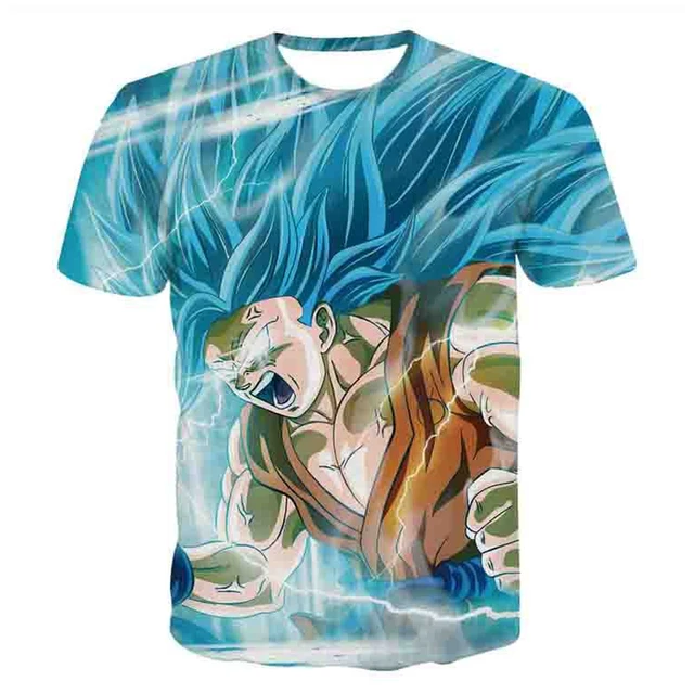 Dragon Ball Z 3D Printing Super Saiyan Son Goku Black Zamasu Vegeta T Shirt