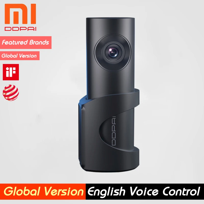 Xiaomi DDPai Dash Cam 32 Гб Mini3 английское Голосовое управление камера ночного видения 1600P HD