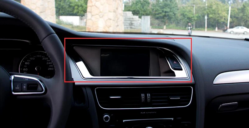 font b Car b font styling 1piece Instrument Panel Decorative Box Cover Stainless Steel For