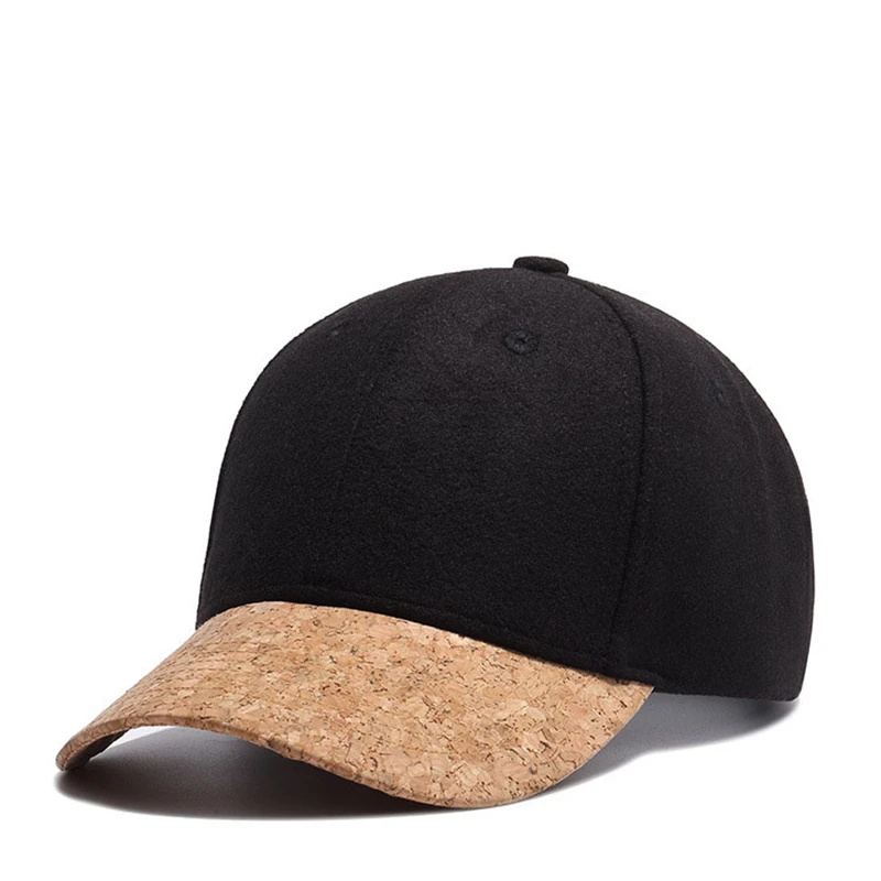 

2018 New 100% Wool Cork Fashion Simple Men Women Hat Hats Baseball Cap Hip Hop Snapback Simple Classic Caps