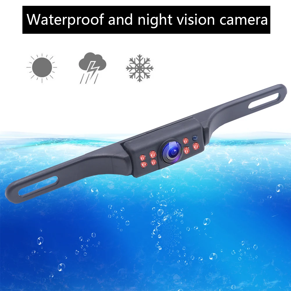 

OTERLEEK Car Rear View Backup Camera Vehicle Parking Reverse Image Display Assist DC 12V IR Night Vision Waterproof Camera
