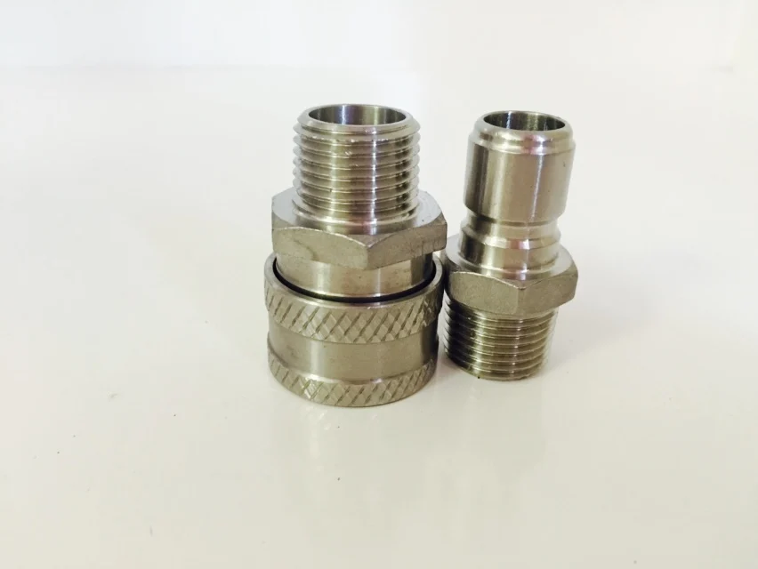 

Stainless Female Quick Disconnect Set, Homebrew Fitting, 1/2"BSP, BPS stainless Disconnect beer Quick Disconnect home brewring