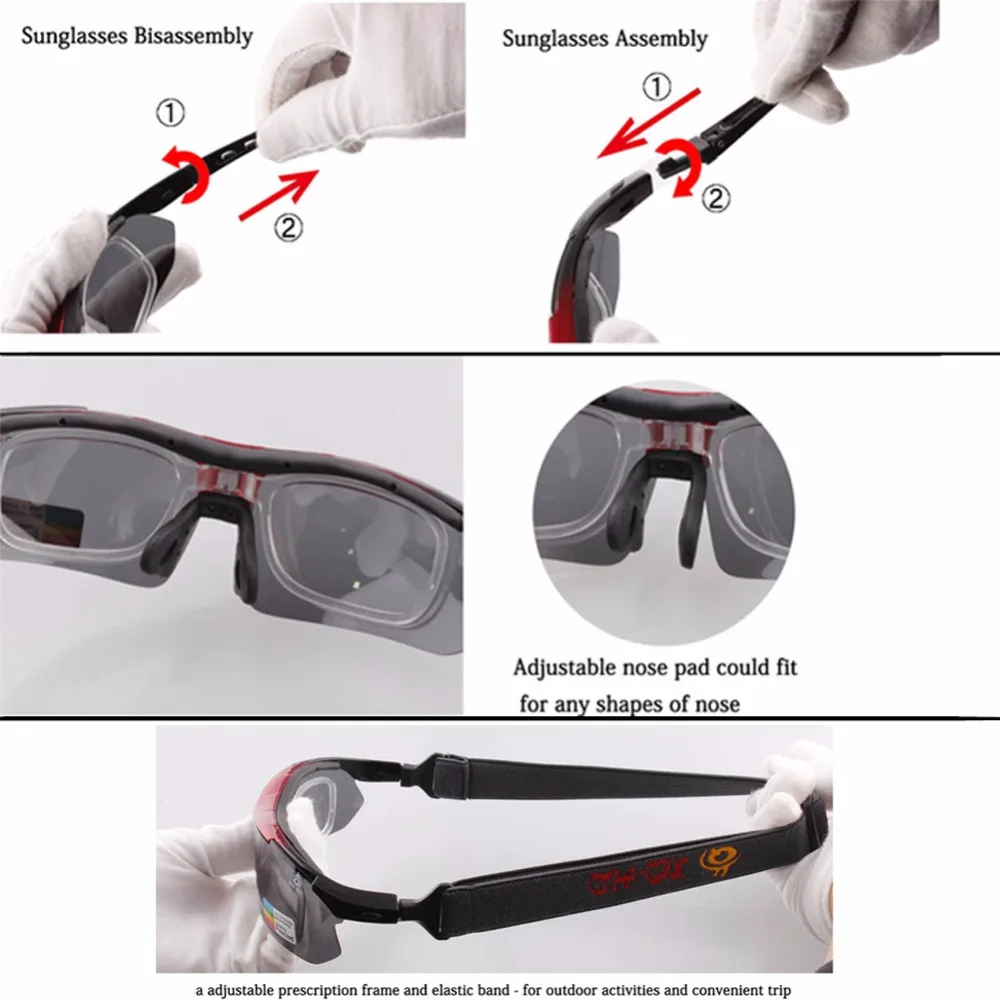 BangLong поляризационные спортивные солнцезащитные очки, регулируемые велосипедные солнцезащитные очки, UV400, велосипедные очки, мотоциклетные очки для вождения, унисекс, 5 линз
