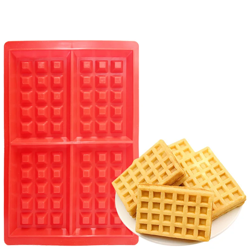 New DIY Heart Waffle Mold 4 Grid Silicone Pan Pan Biscuit Cake Muffin Cooking Tools Kitchen Accessories New DIY Heart Waffle Mold 4 Grid Silicone Pan Pan Biscuit Cake Muffin Cooking Tools Kitchen Accessories