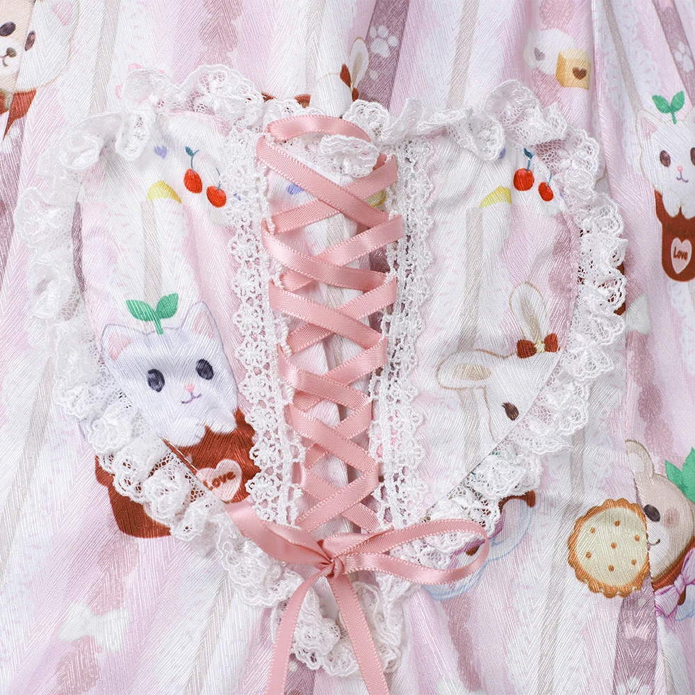 Милое платье в викторианском стиле в стиле Лолиты для Хэллоуина; Chritmas; костюмы для женщин; розовая юбка в стиле лоли с длинными рукавами и бантом; большие размеры