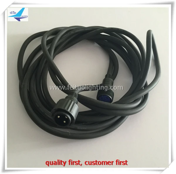 

5lot Waterproof IP65 3-pin DMX cable 10Meter IP65 32.8Ft Power extension cord