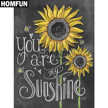 

HOMFUN Full Square/Round Drill 5D DIY Diamond Painting "My sunshine" Embroidery Cross Stitch 5D Home Decor Gift A02584