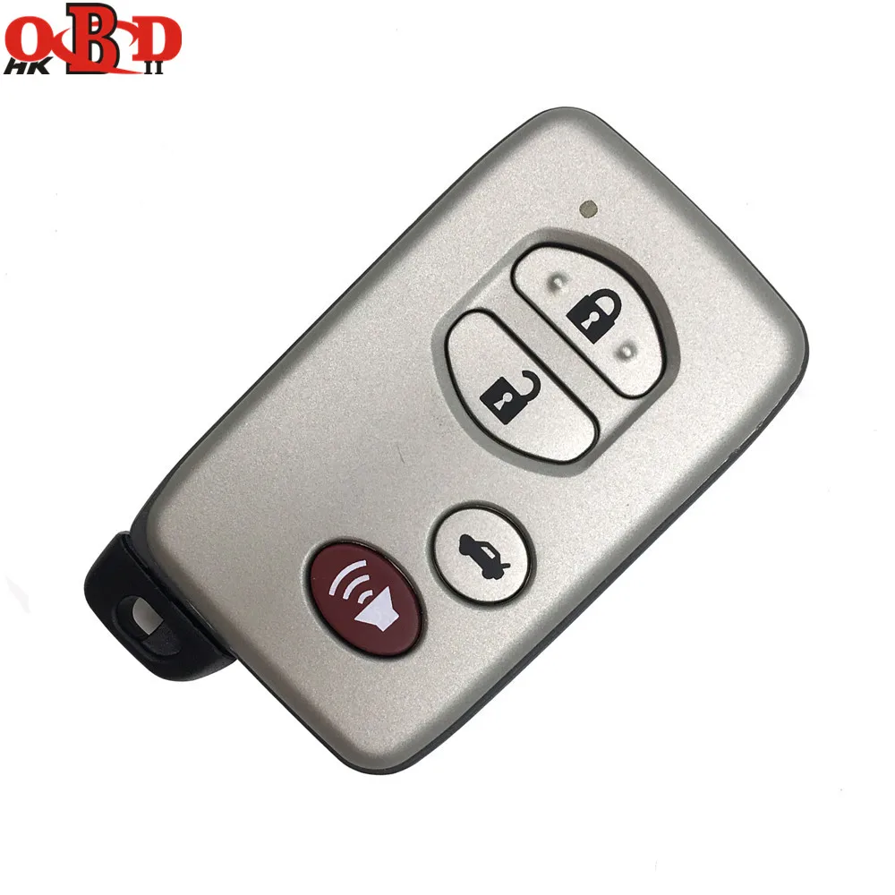 

HKOBDII 3+1 Buttons Remote Car Key Shell for Toyota with Logo