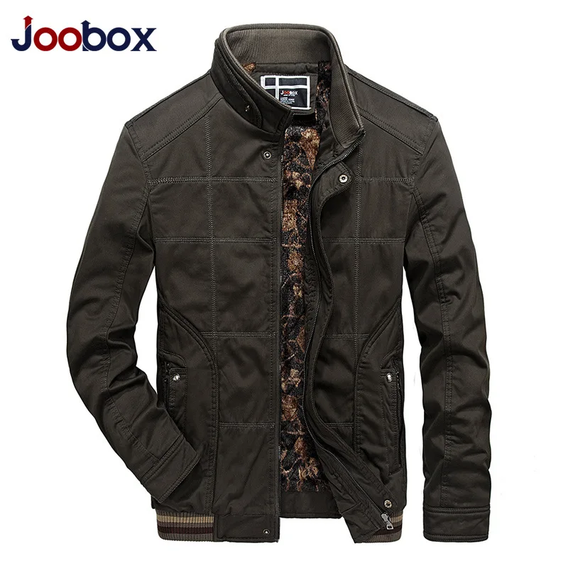 JOOBOX Brand 2017 high collar jacket mens winter coats and jackets warm