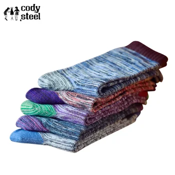 

Winter Brand Men's Socks Fashion National Wind Socks Male Business Warm In Tube Socks Cotton Man 6pieces=3pairs/lot