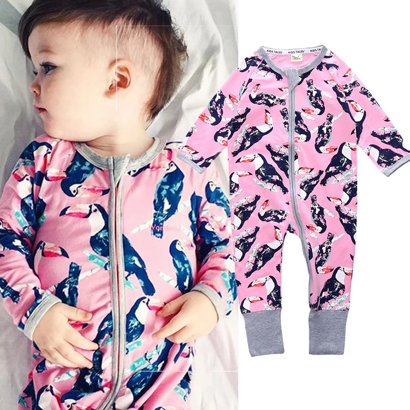 2018 Autumn New Fahion Zipper Romper Spring kids overalls baby clothes