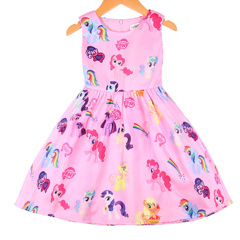 

Cartoon 3 D Printing Dress For Girl Summer Fashion Dresses Princess Party Costume Children Clothes Summer Sleeveless Clothing