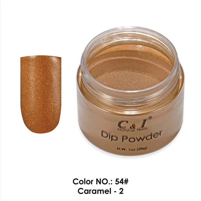 C& I Dip Powder, color#30-#60, цвет ногтей, эффект геля для ногтей, 28 г - Цвет: 54