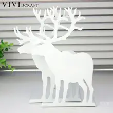 Vividcraft кавайные рождественские олени книжная Подставка для книг Железный Держатель для книг для школьников и офиса