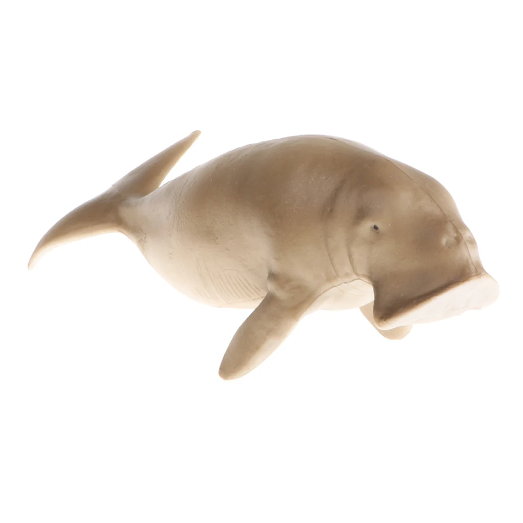 Plastic Ocean Animal Figurine Toy for Kids Toddlers, Dugong dugon Manatee Model, Children Birthday Gift Home Decor