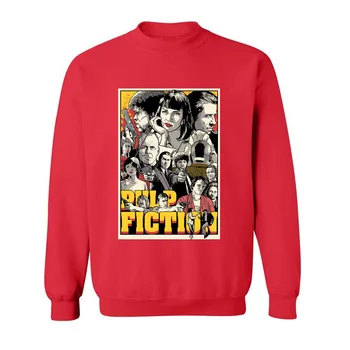 

Men Clothes Long Sleeve Hoodies Sweatshirts Best Gift For Friend Pop Art Pulp Fiction Print Funny Hoodies Sweatshirts Men