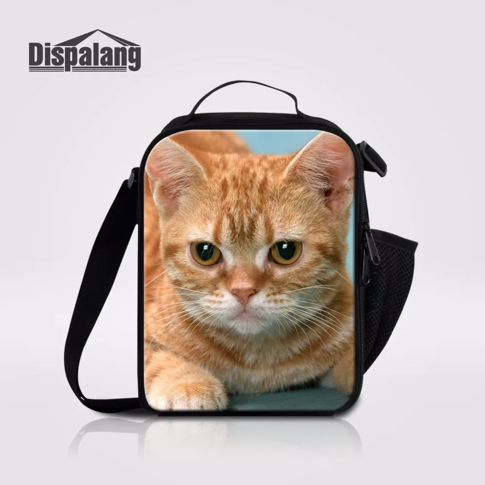 Dispalang Cute Cat Animal Lunch Bag Cooler Kids Lunch Box For School