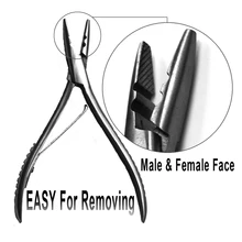 Профессиональные плоскогубцы из нержавеющей стали для наращивания волос на микро кольцах/приспособление для удаления волос из нержавеющей стали