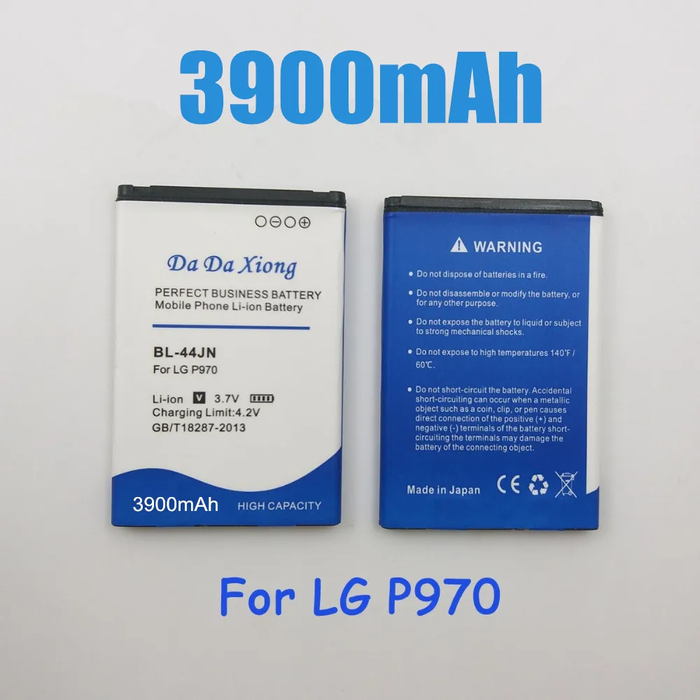 

3900mAh BL-44JN BL44JN BL 44JN Battery for LG P970 P690 P693 E730 E510 C660 P698 C660 MS840 L5 E400 E610 L3 E400 L5 E612 Bateria