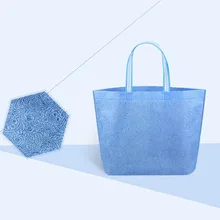 50 шт./лот переносная сумка для покупок, нетканый мешок, Экологичная сумка с принтом Heronsbill, сумка для покупок, сумка для одежды